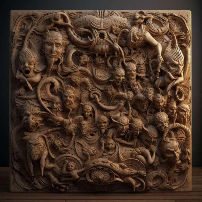Patterns and decorations (stl JAC J3 3, PATTERN_863) 3D models for cnc